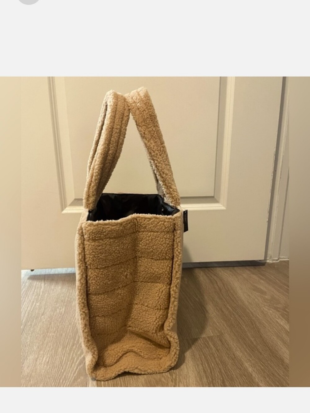 Victoria's Secret Weekender Shearling Logo Tote NWT - Picture 3 of 6